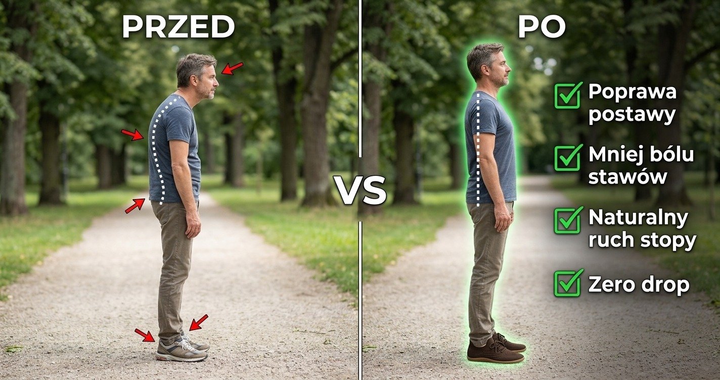 Przed i po — zmiana postawy dzięki NOREN Barefoot